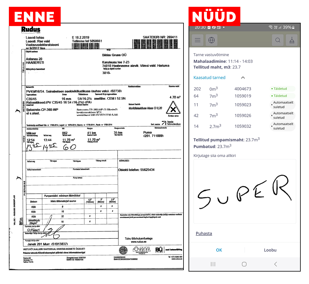 rudus metrotec enne ja nyyd