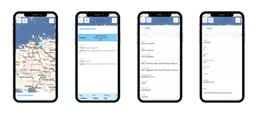 metrotec app tööülesanded veoringidel kliendi andmed lähtekoht ja sihtkoht